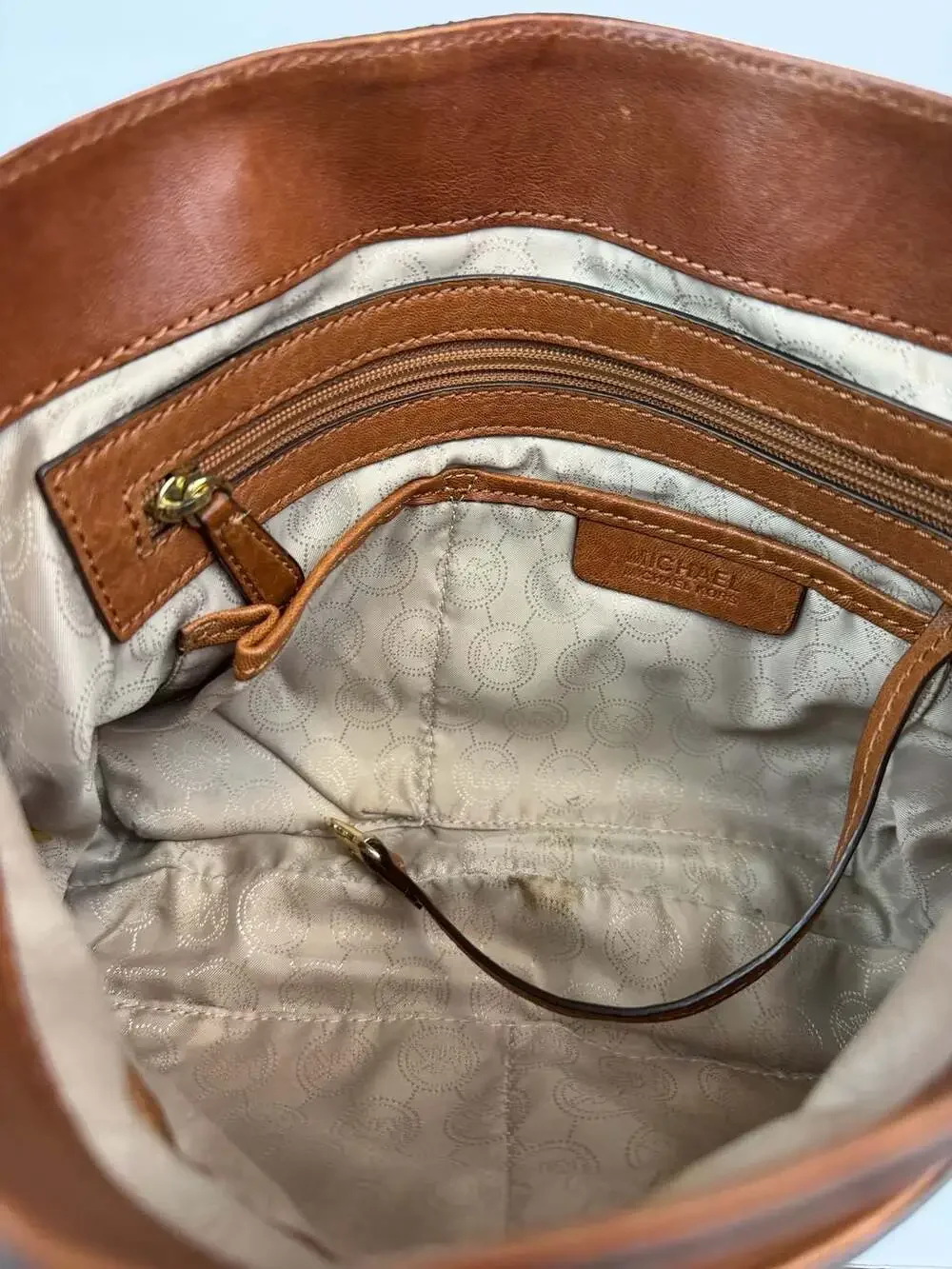 Michael Kors Stanthorpe Convertible Brown Leather Shoulder/Crossbody Bag